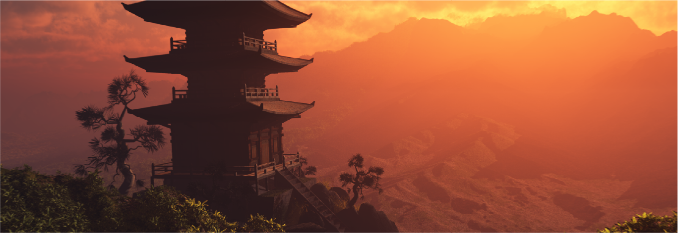 A misty exotic landscape representing opportunities for deep insights